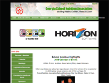 Tablet Screenshot of georgiaschoolnutrition.com